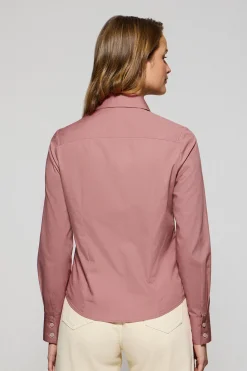 Polo Club Chemises*Chemise Slim en popeline corail avec logo brodé Rigby Go Coral