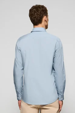 Polo Club Chemises*Chemise Slim en popeline avec logo brodé Rigby Go Bleu Ciel