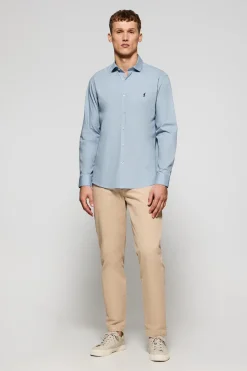 Polo Club Chemises*Chemise Slim en popeline avec logo brodé Rigby Go Bleu Ciel