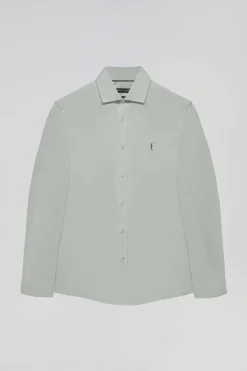 Polo Club Chemises*Chemise Slim en popeline avec logo Rigby Go Vert jade