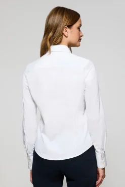 Polo Club Chemises*Chemise Slim en popeline he avec logo brodé Rigby Go Blanc