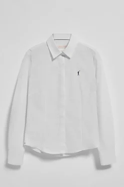 Polo Club Chemises*Chemise Slim en popeline he avec logo brodé Rigby Go Blanc