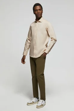 Polo Club Chemises*Chemise Slim en popeline avec logo Rigby Go Beige
