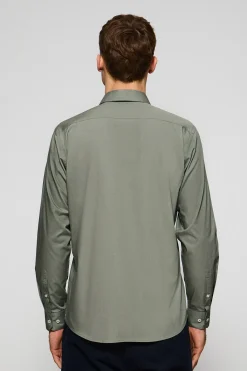 Polo Club Chemises*Chemise slim en popeline avec logo brodé Rigby Go Kaki