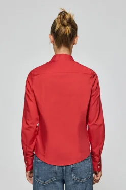 Polo Club Chemises*Chemise Slim en popeline avec logo brodé Rigby Go Rouge