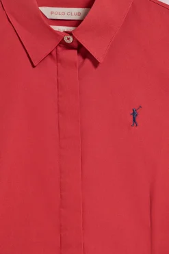 Polo Club Chemises*Chemise Slim en popeline avec logo brodé Rigby Go Rouge