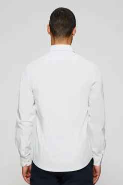Polo Club Chemises*Chemise Slim en popeline he avec monogramme brodé Blanc