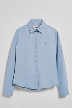 Polo Club Chemises*Chemise Slim en popeline avec logo brodé Rigby Go Bleu Ciel