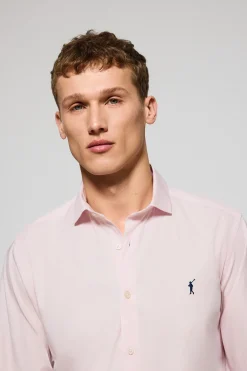 Polo Club Chemises*Chemise Slim en popeline avec logo brodé Rigby Go Rose