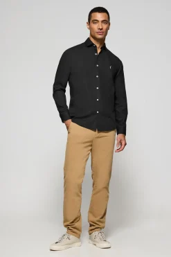 Polo Club Chemises*Chemise Slim en popeline e avec logo brodé Rigby Go Noir