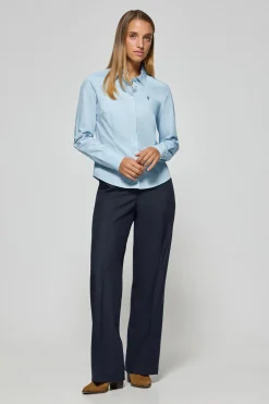 Polo Club Chemises*Chemise Slim en popeline avec logo brodé Rigby Go Bleu Ciel