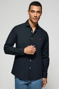 Polo Club Chemises*Chemise Slim en popeline avec logo brodé Rigby Go Bleu Marine