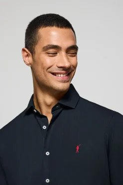 Polo Club Chemises*Chemise Slim en popeline avec logo brodé Rigby Go Bleu Marine