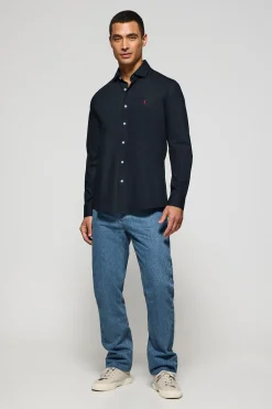 Polo Club Chemises*Chemise Slim en popeline avec logo brodé Rigby Go Bleu Marine
