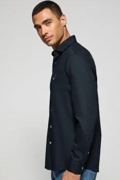 Polo Club Chemises*Chemise Slim en popeline avec logo brodé Rigby Go Bleu Marine