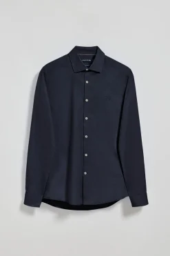 Polo Club Chemises*Chemise Slim en popeline avec logo brodé Bleu Marine