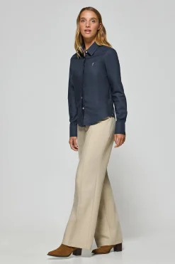 Polo Club Chemises*Chemise slim Oxford avec logo brodé Rigby Go Bleu Marine