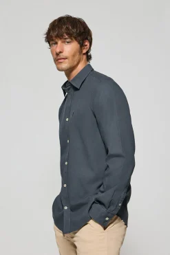 Polo Club Chemises*Chemise Stanford avec logo brodé Rigby ton sur ton Bleu Marine