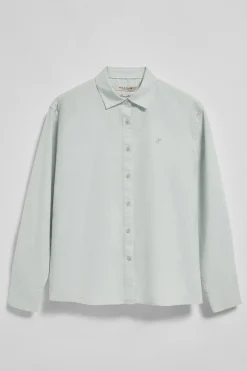 Polo Club Chemises*Chemise loose fit en lin et coton avec monogramme brodé Vert Clair