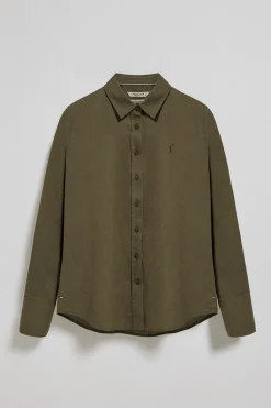 Polo Club Chemises*Chemise Regular en lin et coton avec broderie Rigby Go Vert Foncé