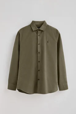 Polo Club Chemises*Chemise vert kaki à coupe slim et col italien avec logo Rigby Go Vert militaire