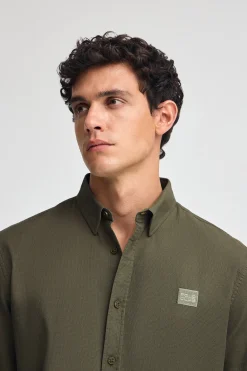 Polo Club Chemises*Chemise vert olive à coupe regular col boutonné et logo Olive Verte