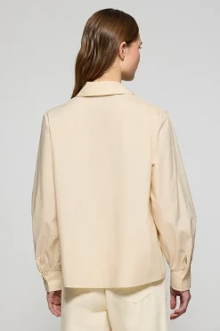 Polo Club Chemises*Chemisier Solar en coton avec détail brodé Beige
