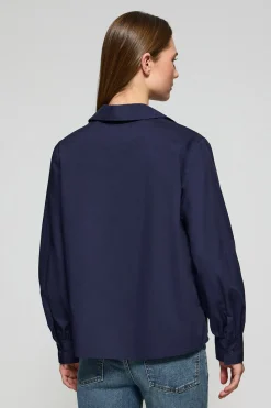 Polo Club Chemises*Chemisier Solar en coton avec détail brodé Bleu Marine