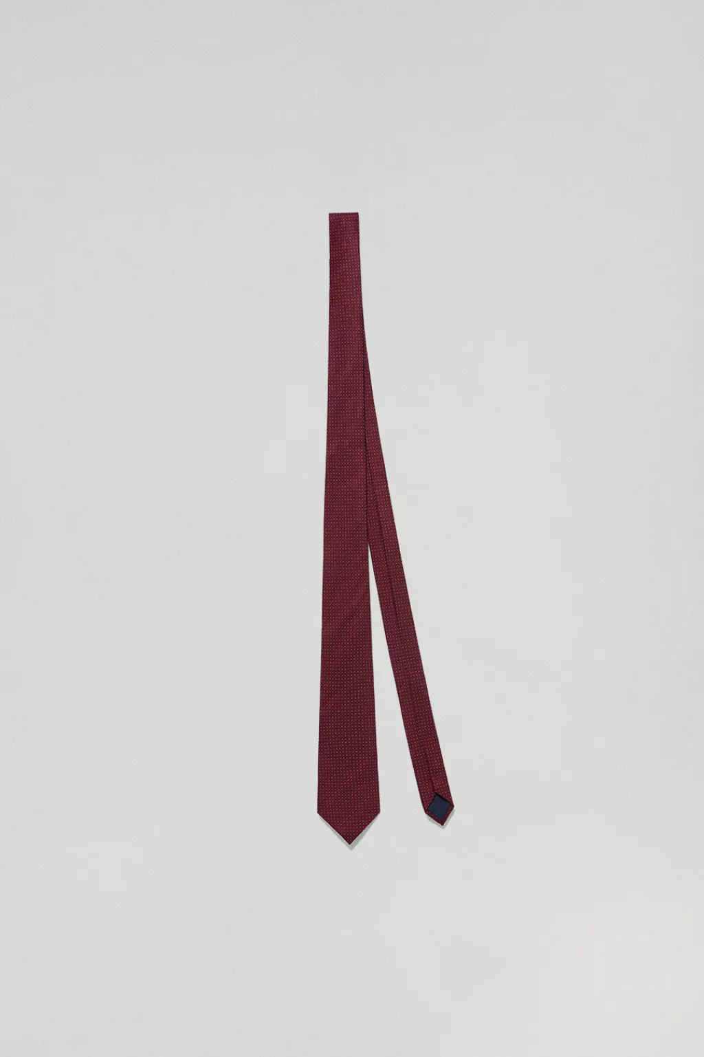 Polo Club Accessoires*Cravate en soie grenat avec logo Bourgogne
