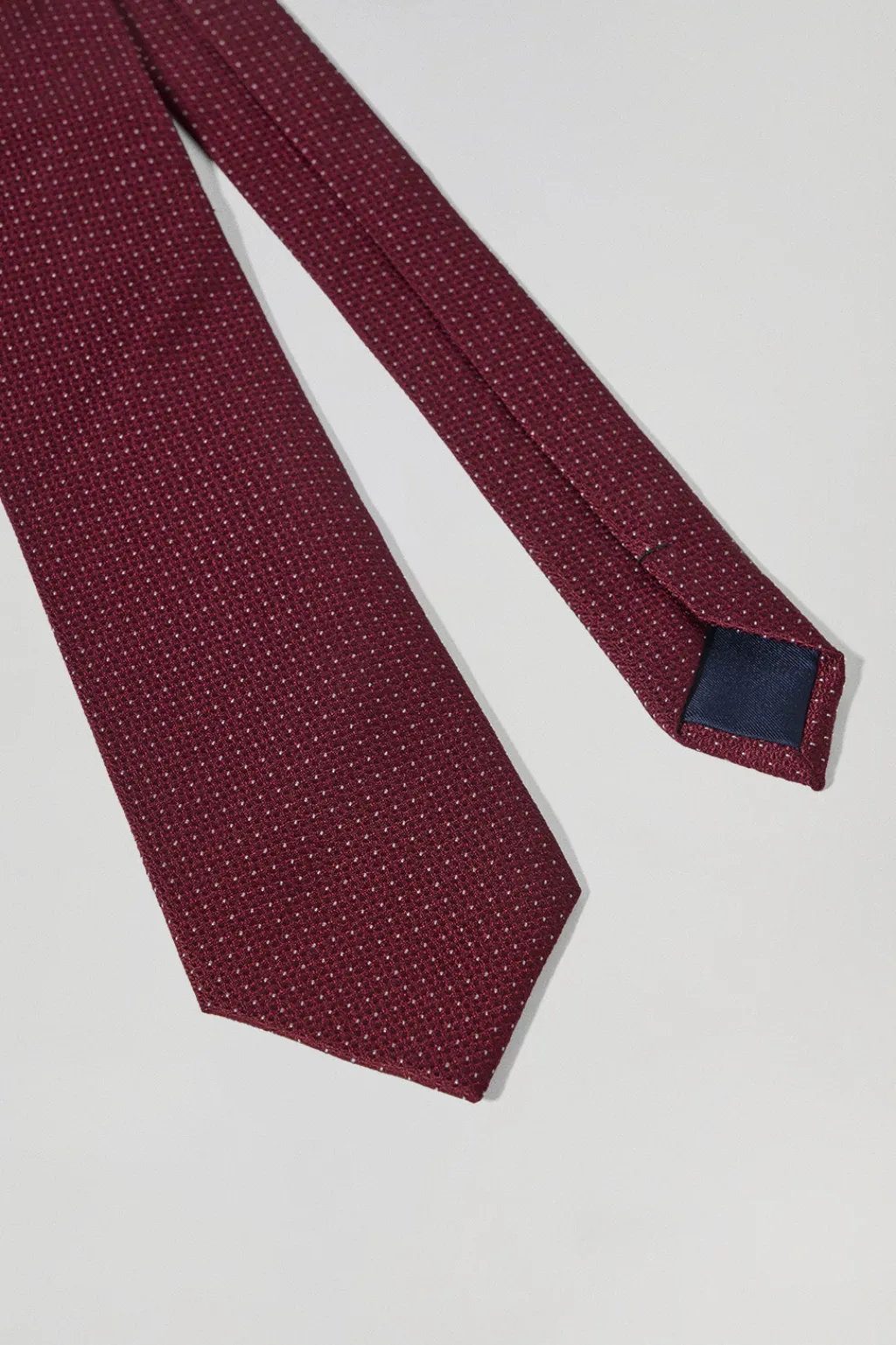 Polo Club Accessoires*Cravate en soie grenat avec logo Bourgogne