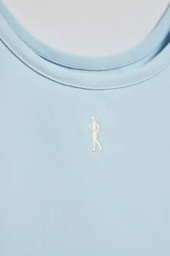 Polo Club T-Shirts*Débardeur bleu clair avec broderie Rigby Go Bleu ciel