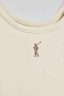 Polo Club T-Shirts*Débardeur écru avec broderie Rigby Go Beige