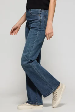 Polo Club Pantalons*Jeans jambes larges Jana bleu Denim