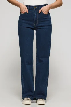 Polo Club Pantalons*Jeans jambes larges Jana Bleu Indigo