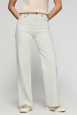Polo Club Pantalons*Jeans jambes larges Jana Blanc
