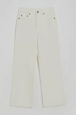 Polo Club Pantalons*Jeans jambes larges Jana Blanc