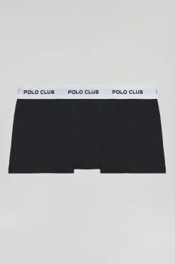 Polo Club Packs*Lot de deux boxers blanc et noir avec logo Multicolore