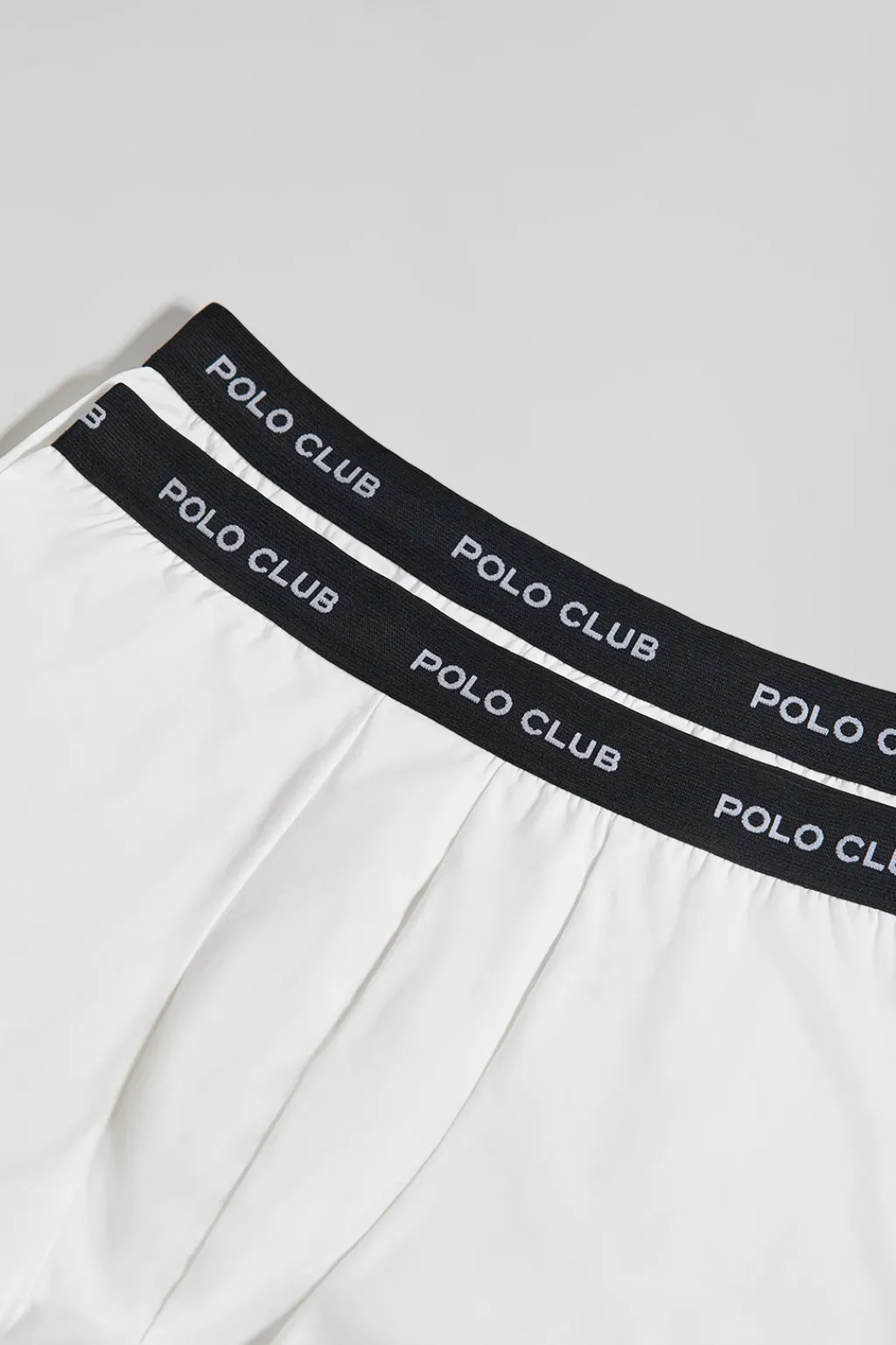 Polo Club Packs*Lot de deux boxers blancs avec logo Blanc-Noir