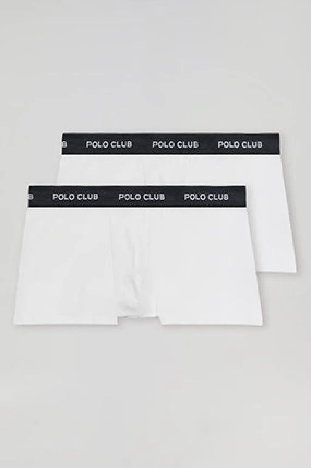 Polo Club Packs*Lot de deux boxers blancs avec logo Blanc-Noir