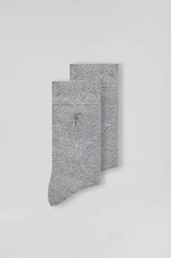 Polo Club Accessoires|Packs*Lot de deux paires de chaussettes es avec logo Rigby Go Gris