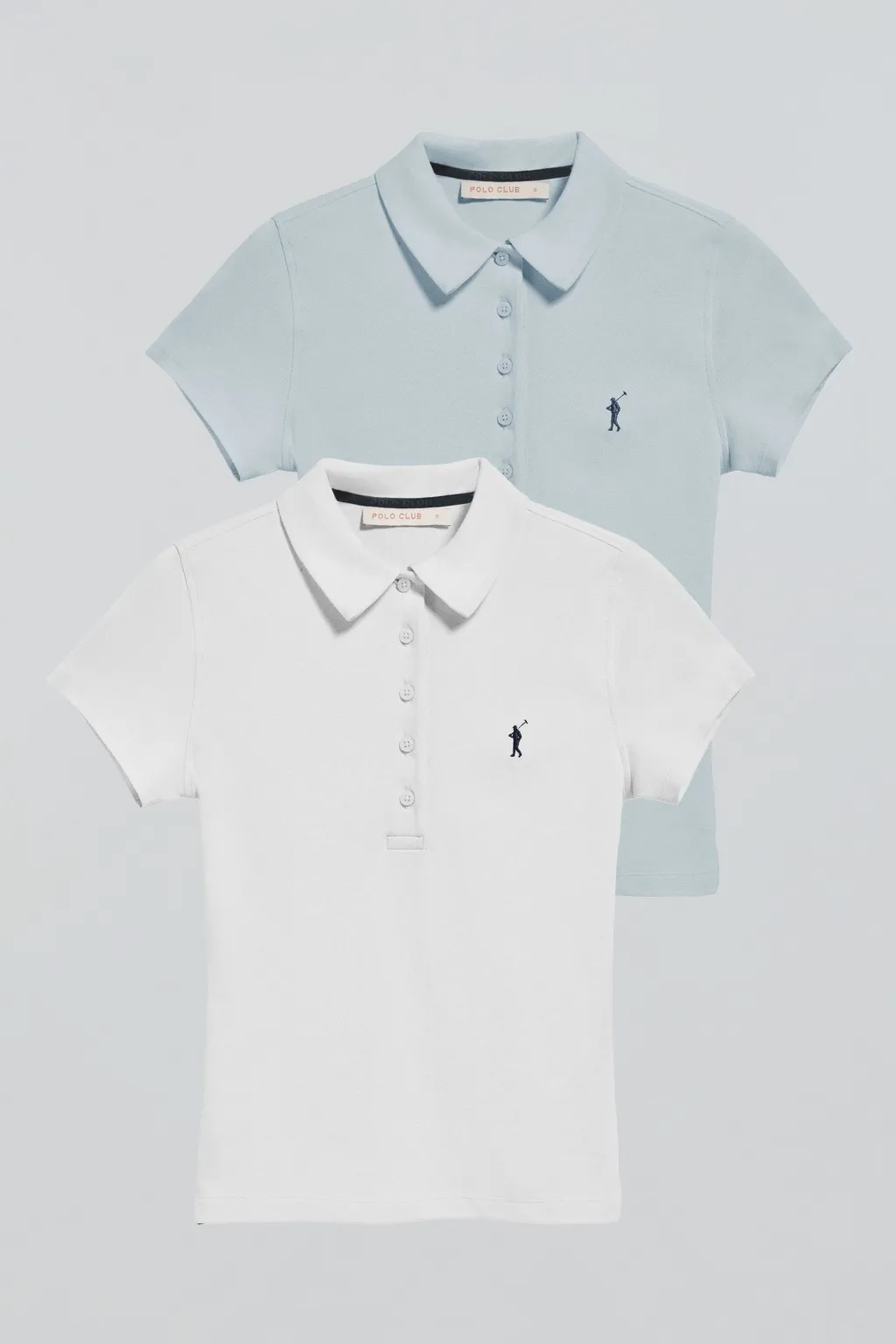 Polo Club Polos|Packs*Lot de deux polos bleu clair et blanc avec logo Rigby Go Multicolore