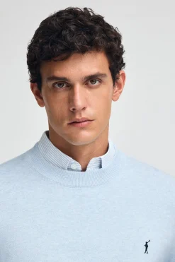 Polo Club Pulls|Packs*Lot de deux pulls en laine mélangée bleu marine et bleu clair chiné pour homme avec broderie Rigby Go Multicolore