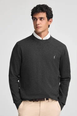 Polo Club Pulls|Packs*Lot de deux pulls en laine mélangée noir et gris foncé chiné pour homme avec broderie Rigby Go Multicolore