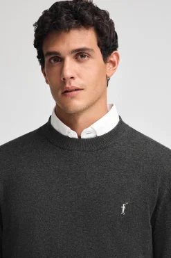 Polo Club Pulls|Packs*Lot de deux pulls en laine mélangée noir et gris foncé chiné pour homme avec broderie Rigby Go Multicolore