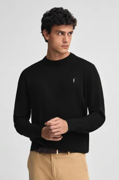 Polo Club Pulls|Packs*Lot de deux pulls en laine mélangée noir et gris foncé chiné pour homme avec broderie Rigby Go Multicolore
