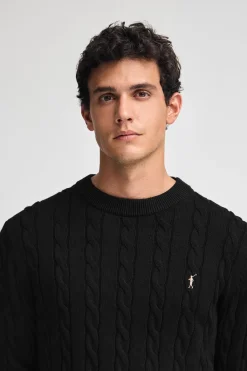 Polo Club Pulls|Packs*Lot de deux pulls en maille tressée en laine mélangée bleu marine et noir pour homme avec broderie Rigby Go Multicolore