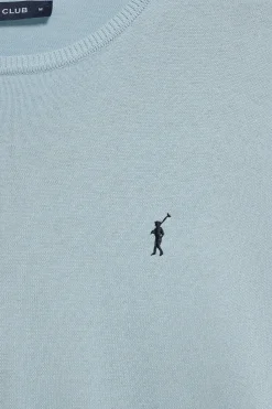 Polo Club Pulls|Packs*Lot de deux T-shirts bleu marine et bleu clair en maille à col ras du cou et Rigby Go brodé Multicolore