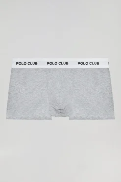 Polo Club Packs*Lot de trois boxers noir, gris et blanc avec logo Multicolore