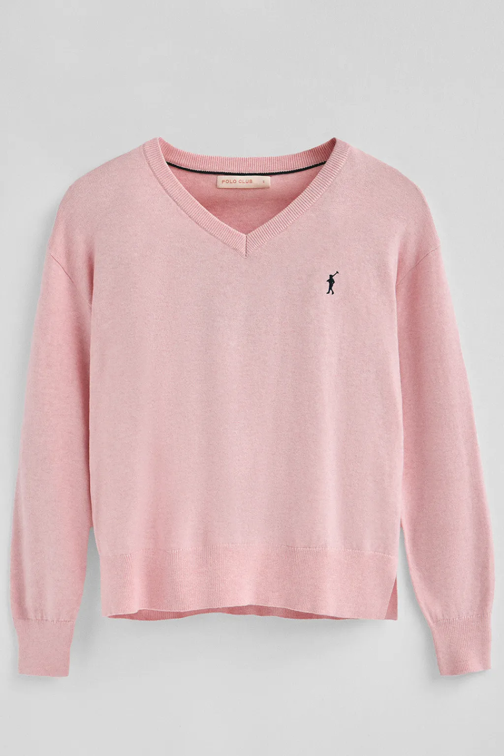 Polo Club Pulls|Packs*Lot pour femme de deux pulls noir et rose chiné à col en V en laine mélangée avec broderie Rigby Go Multicolore