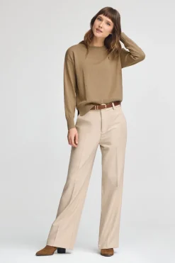 Polo Club Pulls|Packs*Lot pour femme de deux pulls bleu marine et marron clair en laine mélangée avec broderie Rigby Go Multicolore